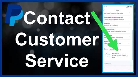 PayPal Contact Us .